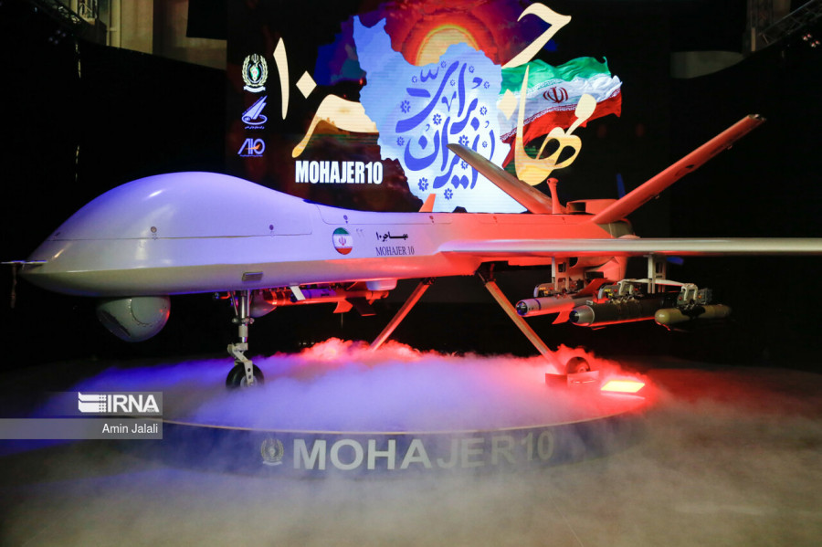Dron Mohajer 10 Irán IRNA