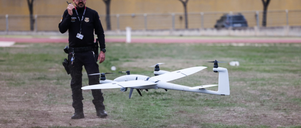 Nuevo dron de ala fija de los Mossos